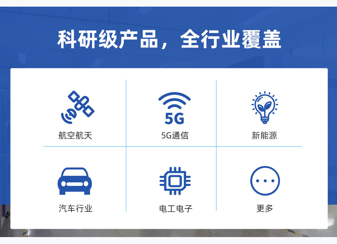 科研級別產(chǎn)品，全行業(yè)覆蓋